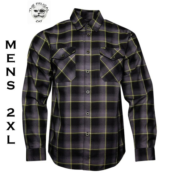 DIXXON FLANNEL x ADS RACING SHOCKS Flannel Shirt Collab - Men's 2XL - Picture 1 of 11